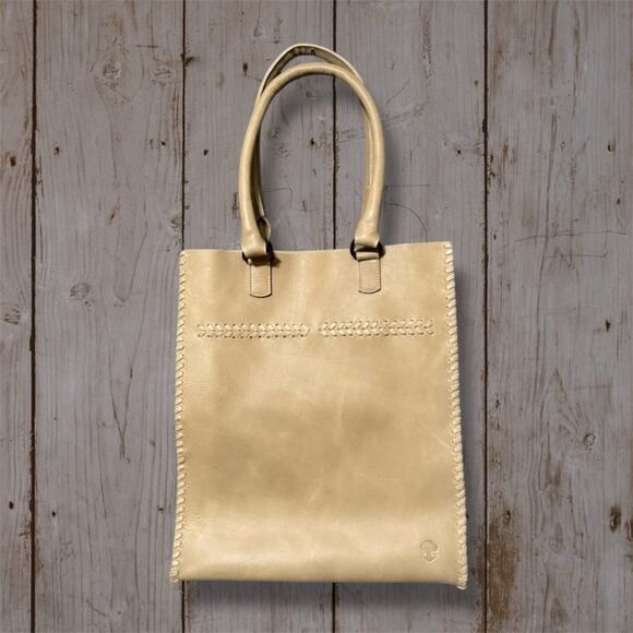 Oak River Company Tan Leather Women's Bag large shoulder tote purse bohemian - Picture 15 of 15